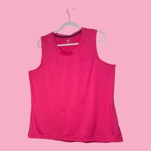 Athletic Works Sleeveless Neon Pink Workout Top Size XL
